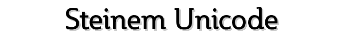 Steinem Unicode font